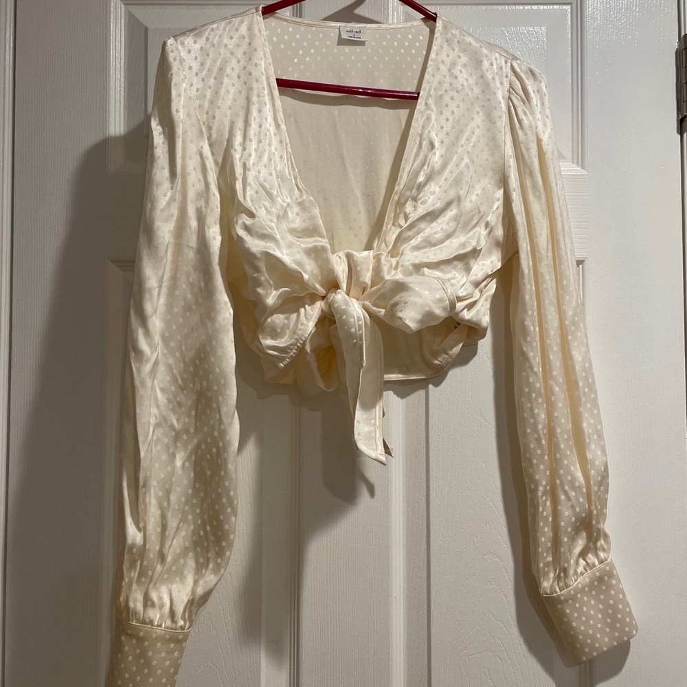 Aritzia Tie-Front Vivi Blouse in Giselle